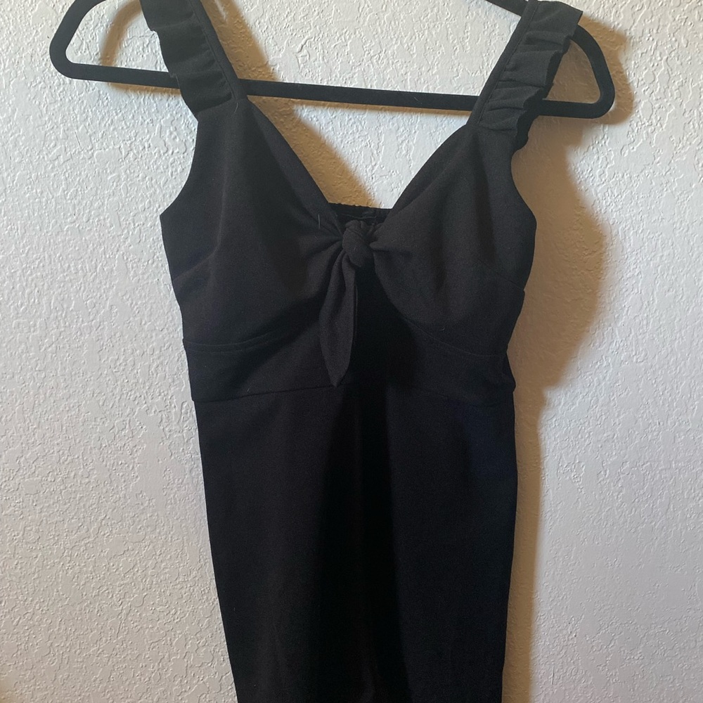 Black short romper